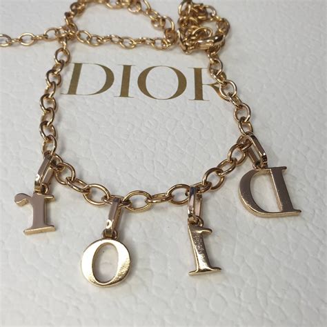 dior letter necklace|dior letters necklace value.